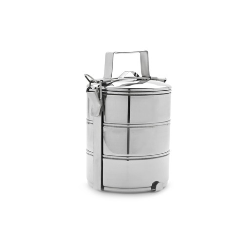 CAMEN HỘP ĐỰNG CƠM 3 TẦNG INOX KHÔNG GỈ 12CM CAO CẤP