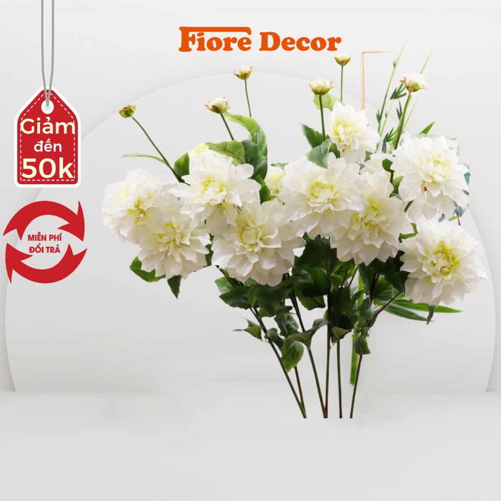 Hoa thược dược giả cao cấp dùng trang trí decor Fiore