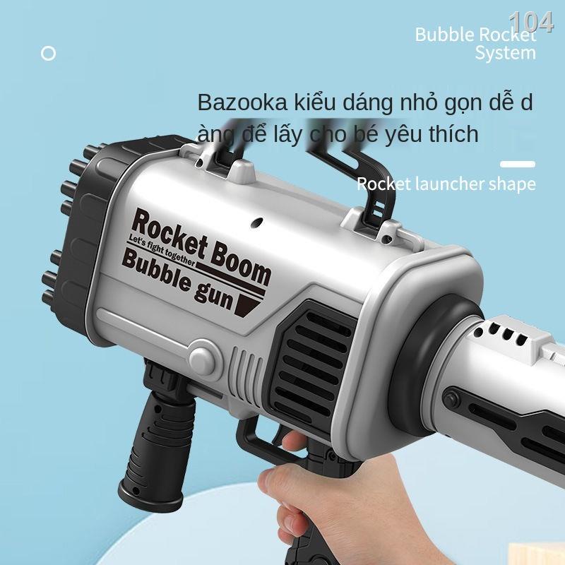 EMáy thổi bong bóng bazooka 44 lỗ rung cùng phong cách net người nổi tiếng súng thổi bong bóng đồ chơi bong bóng