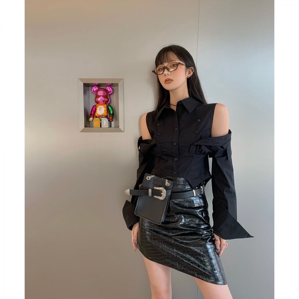 Áo Thun Trễ Vai Tay Ngắn Thời Trang Quyến Rũ Dành Cho Nữ