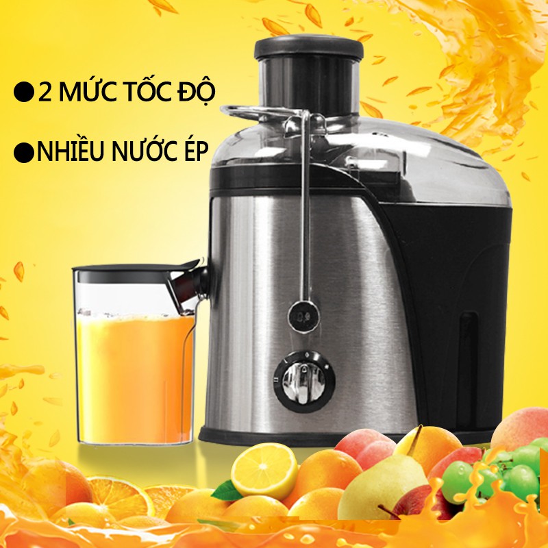 Máy ép  nguyên quả siêu mạnh mẽ chậm hoa quả ép Khởi động êm, điều chỉnh tốc độ -Hạn bảo hành 3 tháng