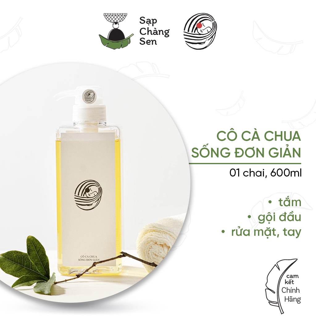 Cô Cà Chua sống đơn giản - Dầu tắm rửa, gội đầu - 600ml