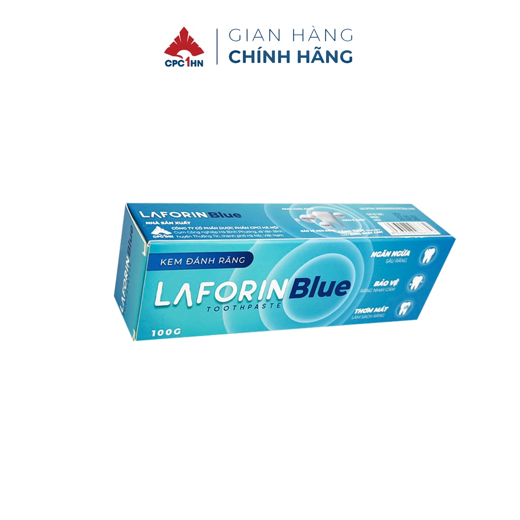 Kem đánh răng Laforin Blue dành cho răng ê buốt, giúp hơi thở thơm mát 100g