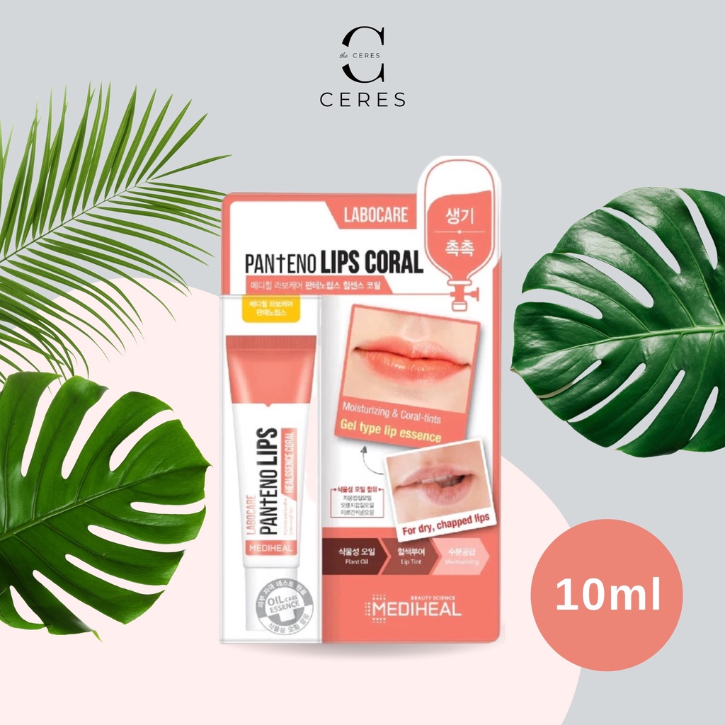 Son Dưỡng Môi Mediheal Ban Đêm Màu Cam Labocare Pantenolips Healssence Coral 10ml