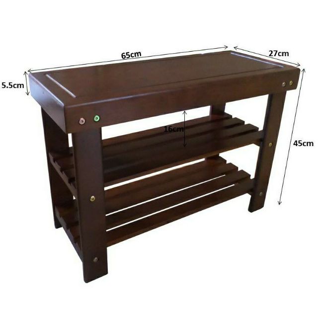 Ghế ngồi kết hợp kệ dép 47wood -  Ghế để hành lang