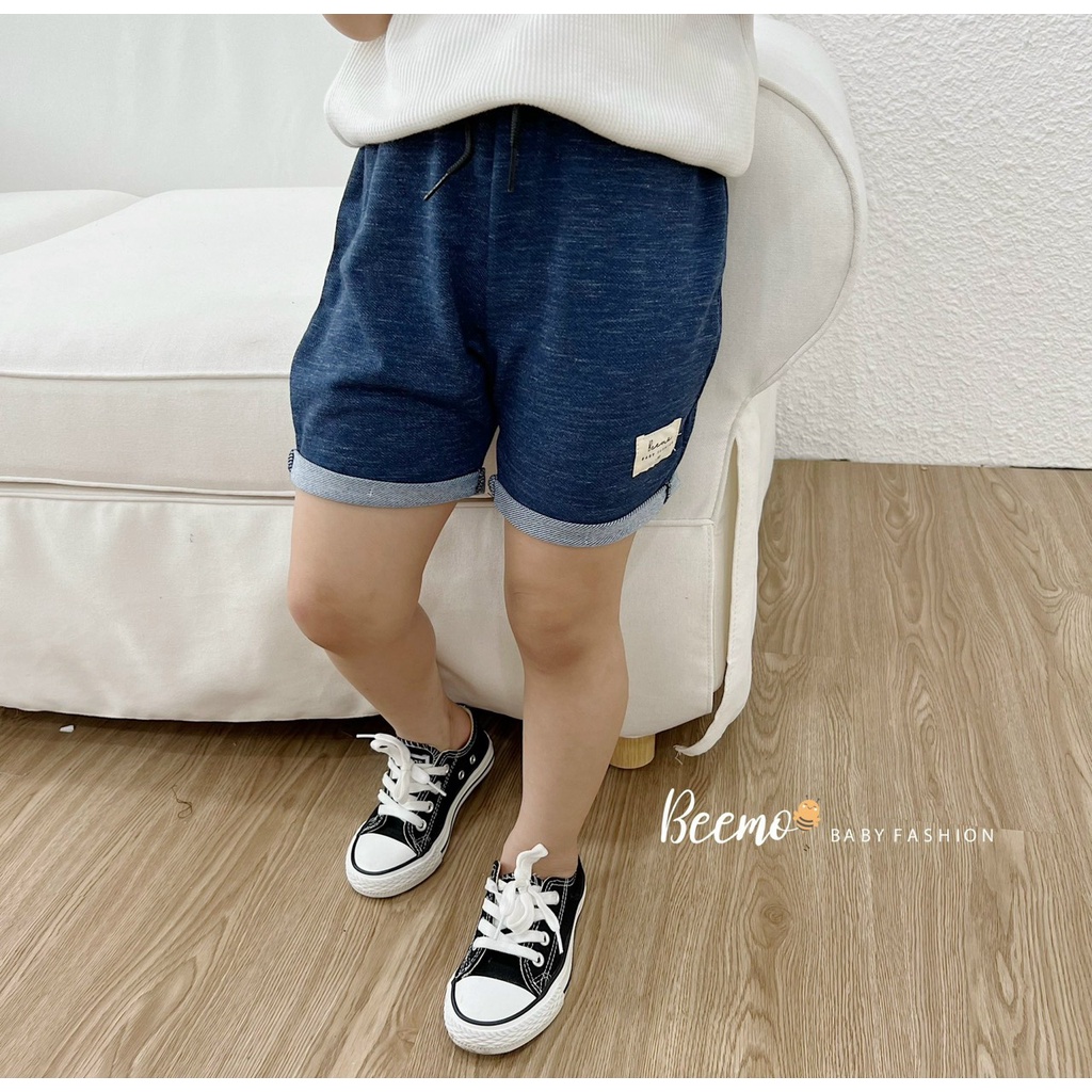 Quần đùi giả Jean cho bé Beemo, chất liệu cotton da cá, mềm mại co dãn B141