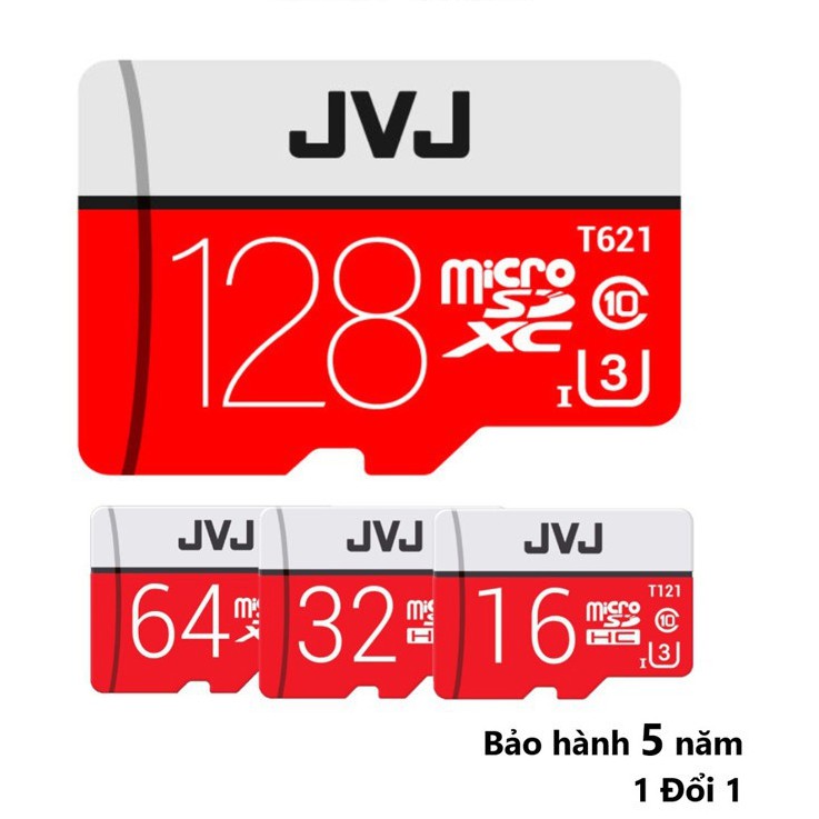 Thẻ Nhớ 16/32/64/128GB JVJ Pro U3 Class 10 [CHÍNH HÃNG] Chuyên Dùng CAMERA Tốc Độ Cao, Điện Thoại, Cam Hành Trình