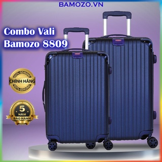 Combo Vali Kéo Nhựa Du Lịch Size 20 Inch Và 24 Inch Cao Cấp Giá Rẻ Bền Đẹp Bảo Hành 5 Năm Bamozo 8809