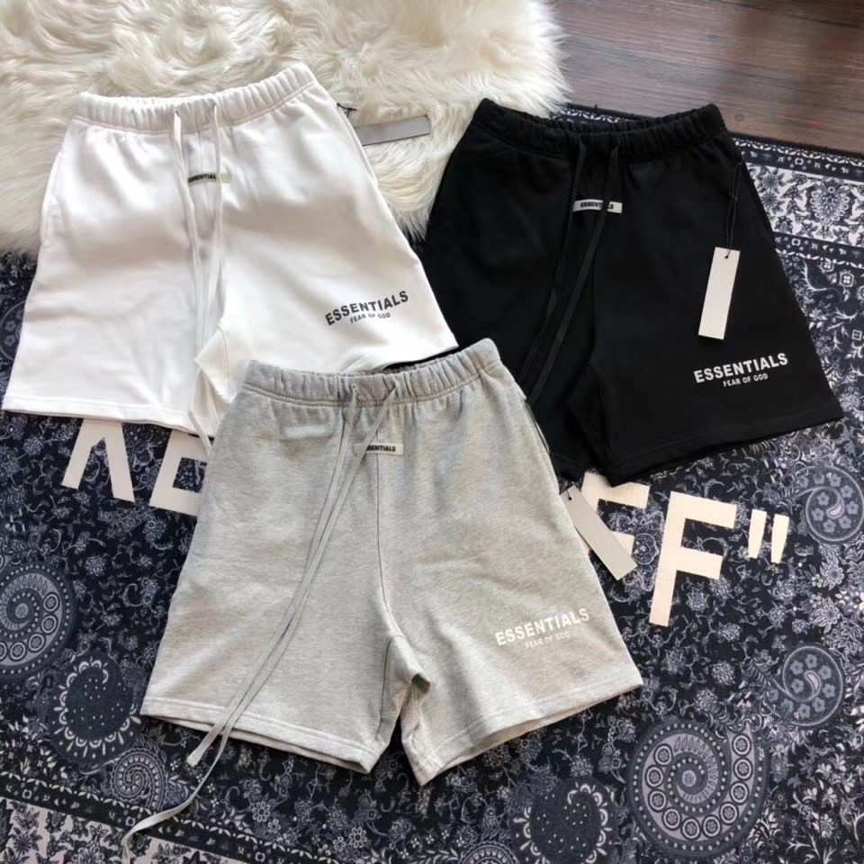 Quần Đùi nam nữ Essentials tag cao su , Quần short cộc unisex 2023