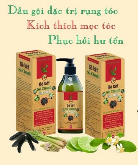 Dầu gội bồ kết sả chanh