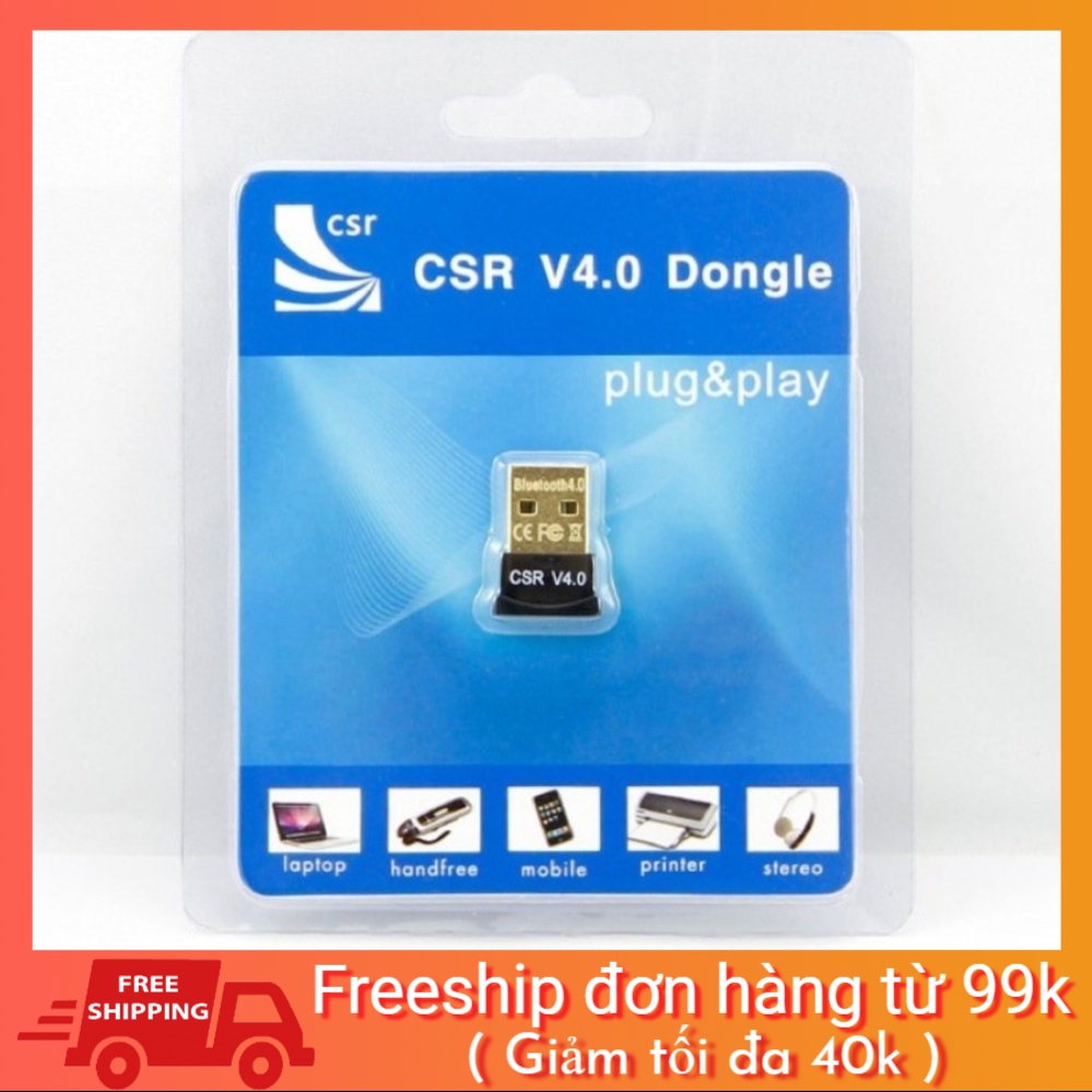 [SALE NGÀY CUỐI] USB Bluetooth CSR 4.0 - bổ sung bluetooth cho máy tính -DC484