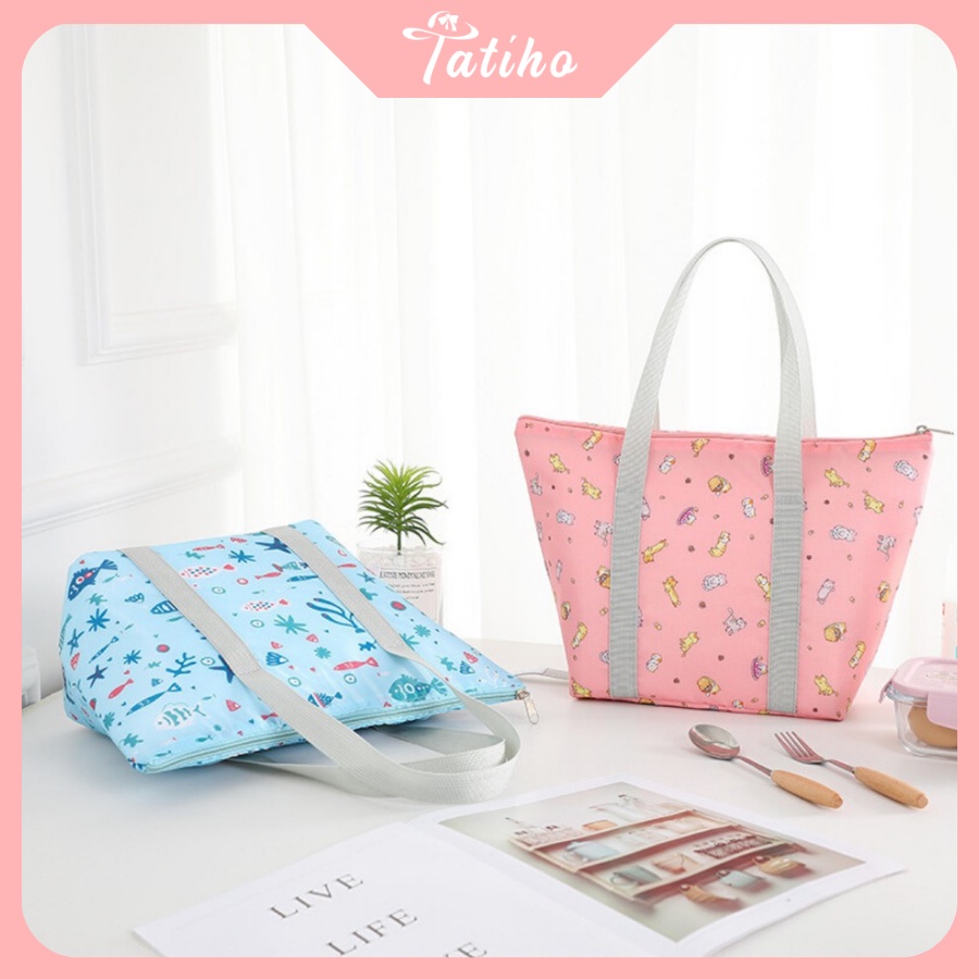 [Hàng Xịn, Giá Tốt] Túi Giữ Nhiệt Đựng Cơm Cao Cấp Chống Nước Vải Oxford 1000D 24x14x25cm - Lunch Bag - Mã TG005