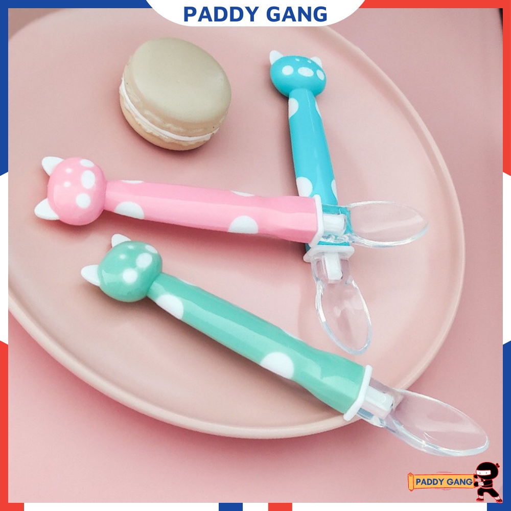 Thìa Ăn Dặm Tập Xúc Cho Bé, Thìa Silicon Ăn Dặm, Đũa Tập Gắp Cho Bé PaddyGang