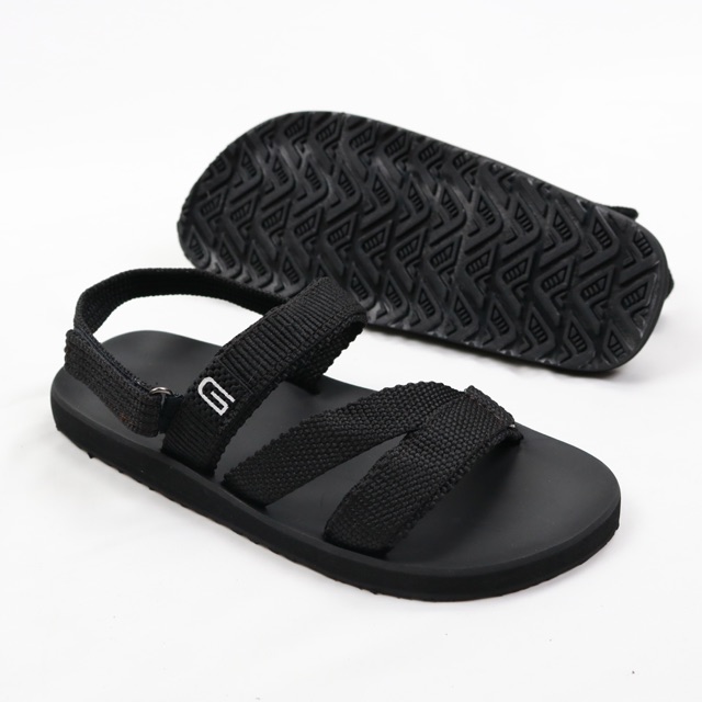 Sandal nữ GIAVY-Xăng đan quai dù mềm đế cao su chắc chắn ST K377 màu nâu