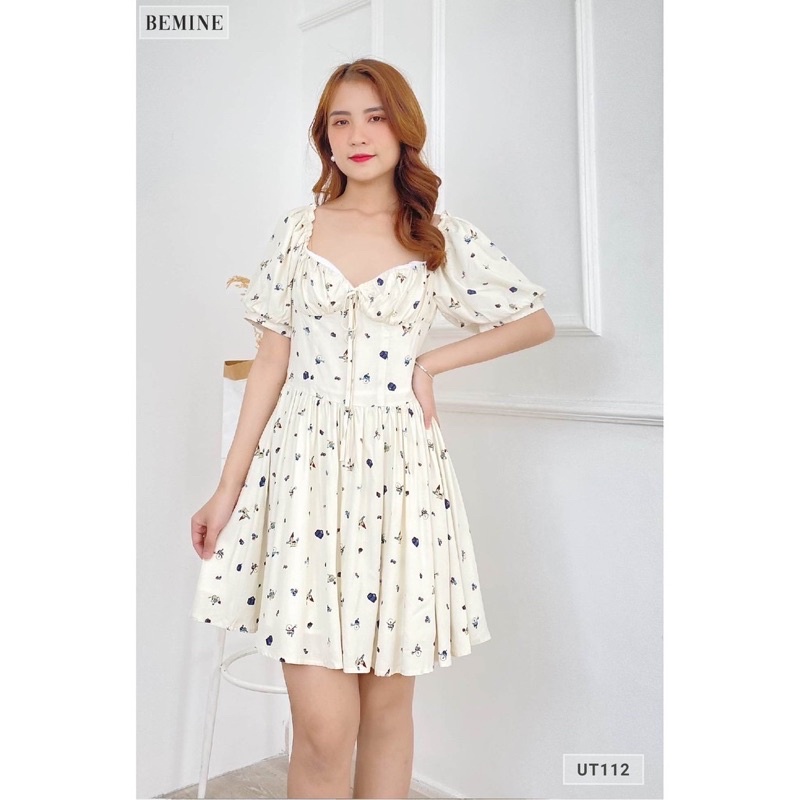 Đầm xòe tay bí BEMINE UT112KEM szM