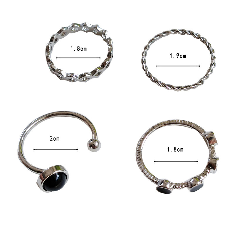 Nhẫn hở MANYUE thiết kế đơn giản phong cách Hàn Quốc thời trang cho nữ