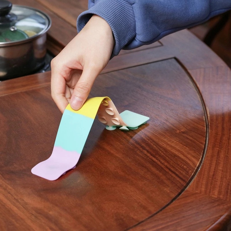 Miếng Hít Kính Mặt Bàn Hồ Cá Tủ Lạnh Điện Thoại Cửa Nhôm Tường Gạch Men Quây Trên Ô Tô Bằng Cao Su Silicon Giảm Stress