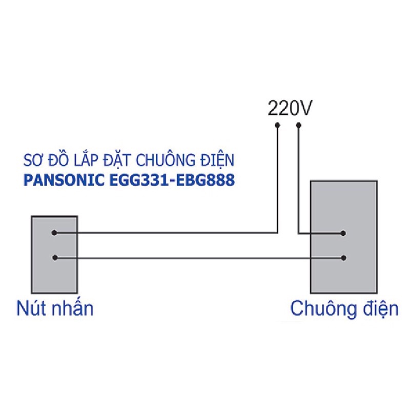 Bộ chuông điện chuông cửa Panasonic EBG888 + nút ấn
