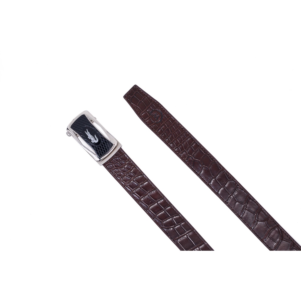 Thắt Lưng Nam Da Cá Sấu Cao Cấp Màu Bạc, Màu Vàng WT Leather GATOR- Bản 3.3cm