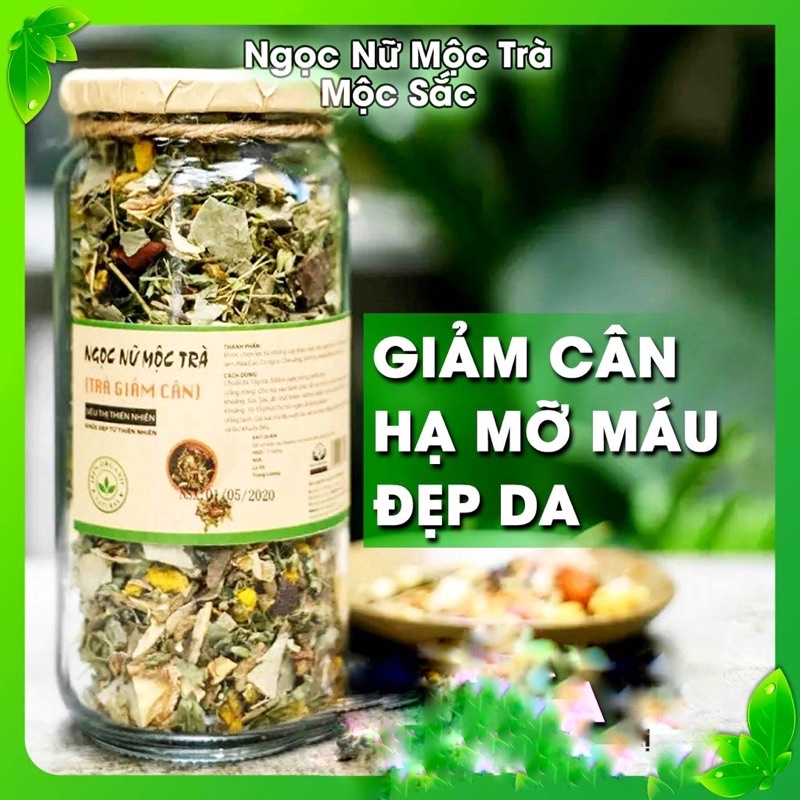 Trà Giảm Cân, Giảm Mỡ Bụng, Giảm Eo, Lọ Trà Ngọc Nữ