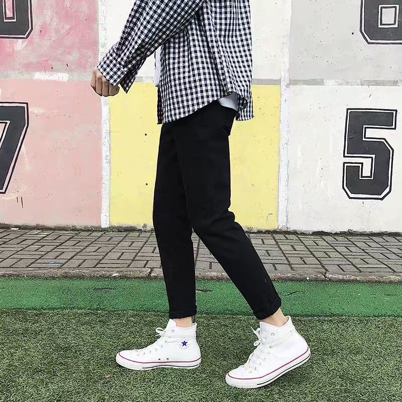 QUẦN JEANS SKINNY CO DÃN ĐEN TRƠN