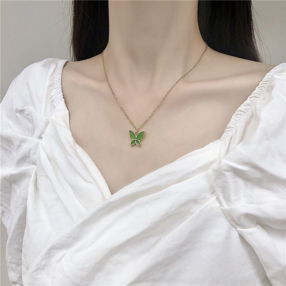 Dây Chuyền Mặt Bướm Thiết Kế Đơn Giản Xinh Xắn Cho Nữ