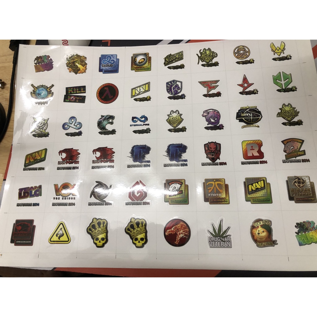 Sticker CSGO hình dán máy tính, điện thoại - Phủ bóng, cắt sẵn chống nước