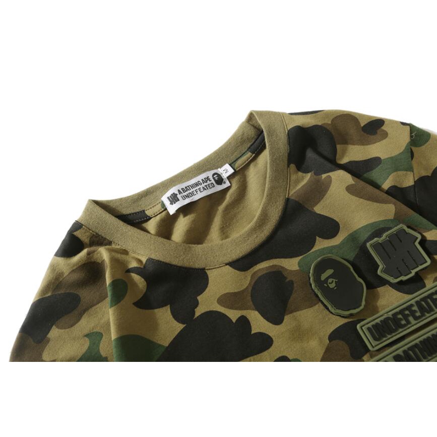 Áo Thun Cotton Tay Ngắn In Họa Tiết Bape Thời Trang Cho Nam Và Nữ