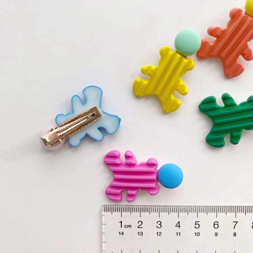 Kẹp Tóc Hình Gấu Màu Kẹo Phong Cách Hàn Quốc Thời Trang Cho Nữ