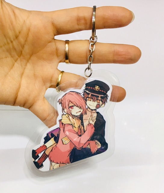 4 móc khoá jibaku shounen hanako-kun ép cắt tỉa mẫu ngẫu nhiên