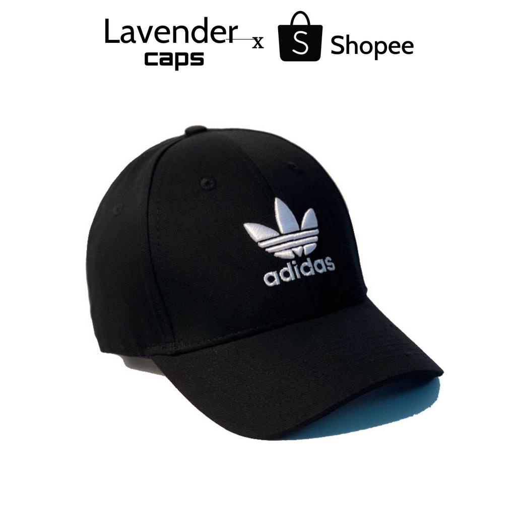 Nón kết lưỡi trai Mũ Adidas đen logo thêu trắng dành cho nam nữ Free size - Full hộp