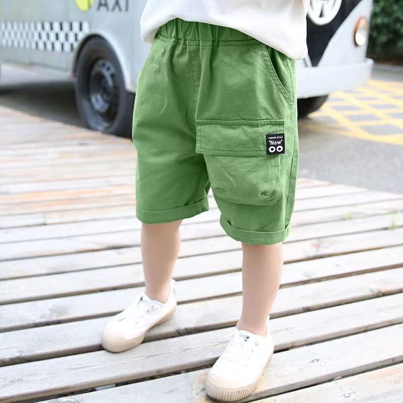 Quần Short Cotton Ống Rộng Thời Trang Mùa Hè Dành Cho Bé Trai