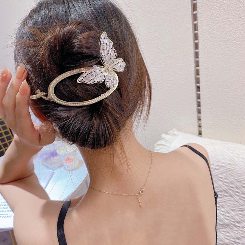 Kẹp Tóc Càng Cua Đính Đá Zircon Cỡ Lớn Thời Trang Hàn Quốc Cho Nữ|Kẹp Tóc