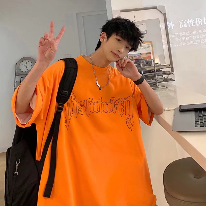 Áo Thun Tay Ngắn Dáng Rộng In Chữ Cỡ Lớn M-8XL Phong Cách Hip Hop Thời Trang Mùa Hè Cho Nam