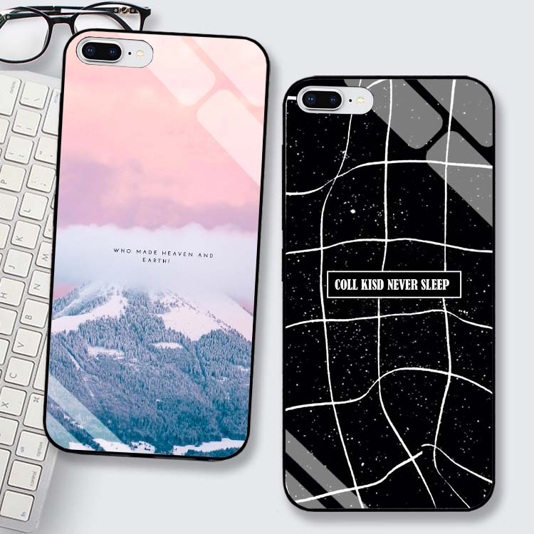 Ốp IPHONE 7, 8, 7 Plus, 8 Plus Lưng Kính Cường Lực Cao Cấp Mới Nhất