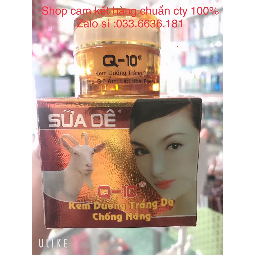 kem ốc sên sữa dê Q10 dưỡng trắng da-bảo vệ da-lão hóa da-giữ ẩm-tái tạo 12g [ chuẩn hàng 100%]