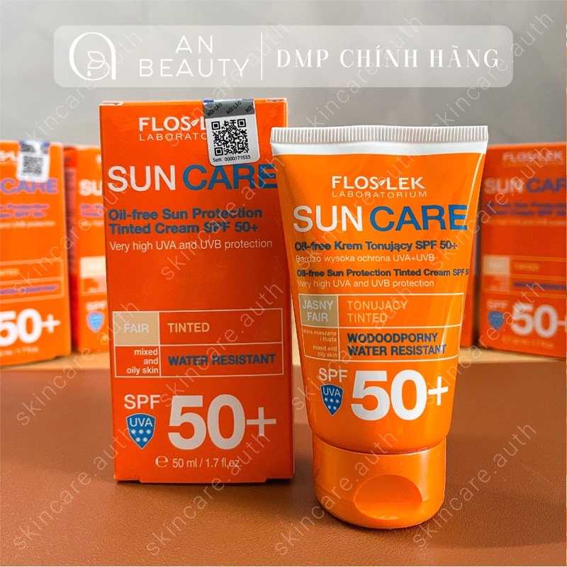 Kem Chống Nắng Kiềm Dầu FLOSLEK SUN OILFREE PROTECTION TINTED Dành Cho Da Dầu, Da Hỗn Hợp 50ml