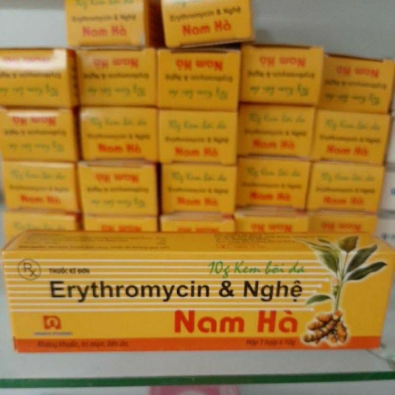 Kem bôi ngoài da Ery & nghệ Nam Hà 10g- ngừa mụn, liền da.