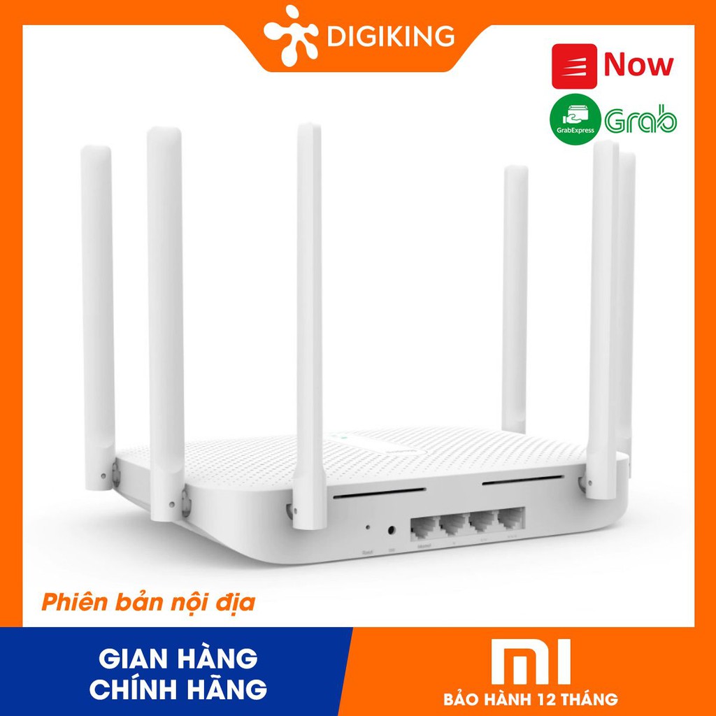 [Mã 11ELSALE hoàn 7% đơn 300K] Modem Wifi 6 râu XIAOMI Router AC2100