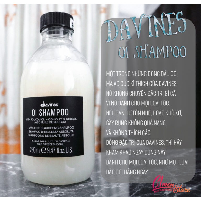 Dầu gội Davines OI Shampoo – Dành cho mọi loại tóc