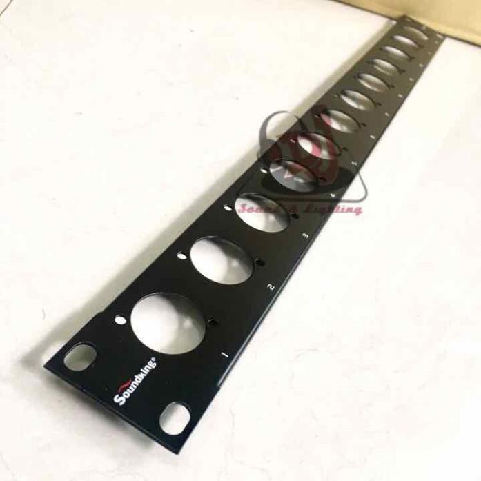 Thanh rắc tủ e máy 12 lỗ 1U thanh gắn Jack âm thanh