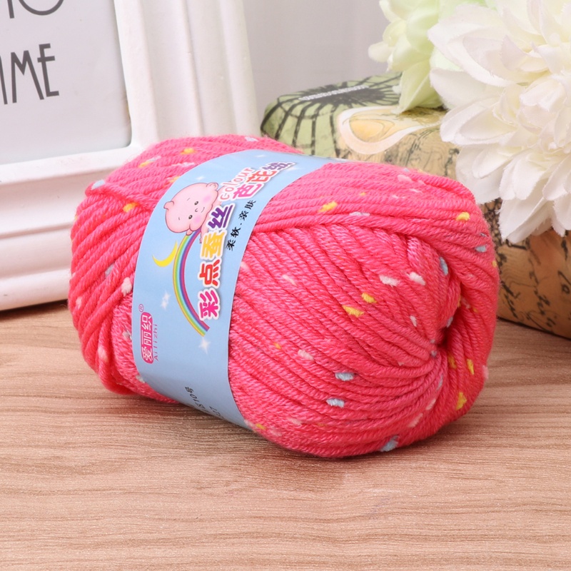 Cuộn Len Đan Sợi Móc Nhiều Màu Sắc 50g