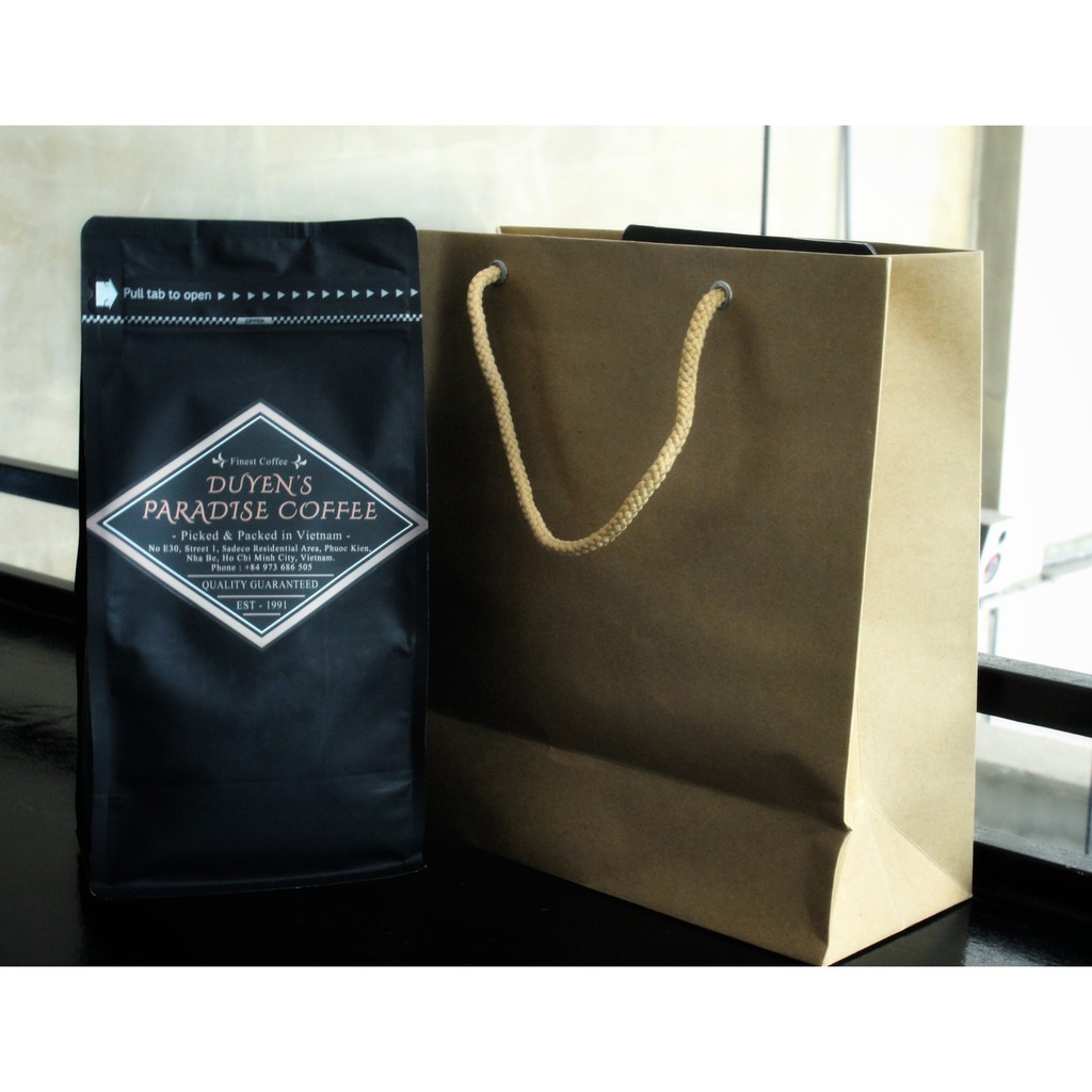 Cà phê nguyên chất rang-xay 100% hạt đỏ thượng hạng Duyen's Paradise Coffee 500g | BigBuy360 - bigbuy360.vn