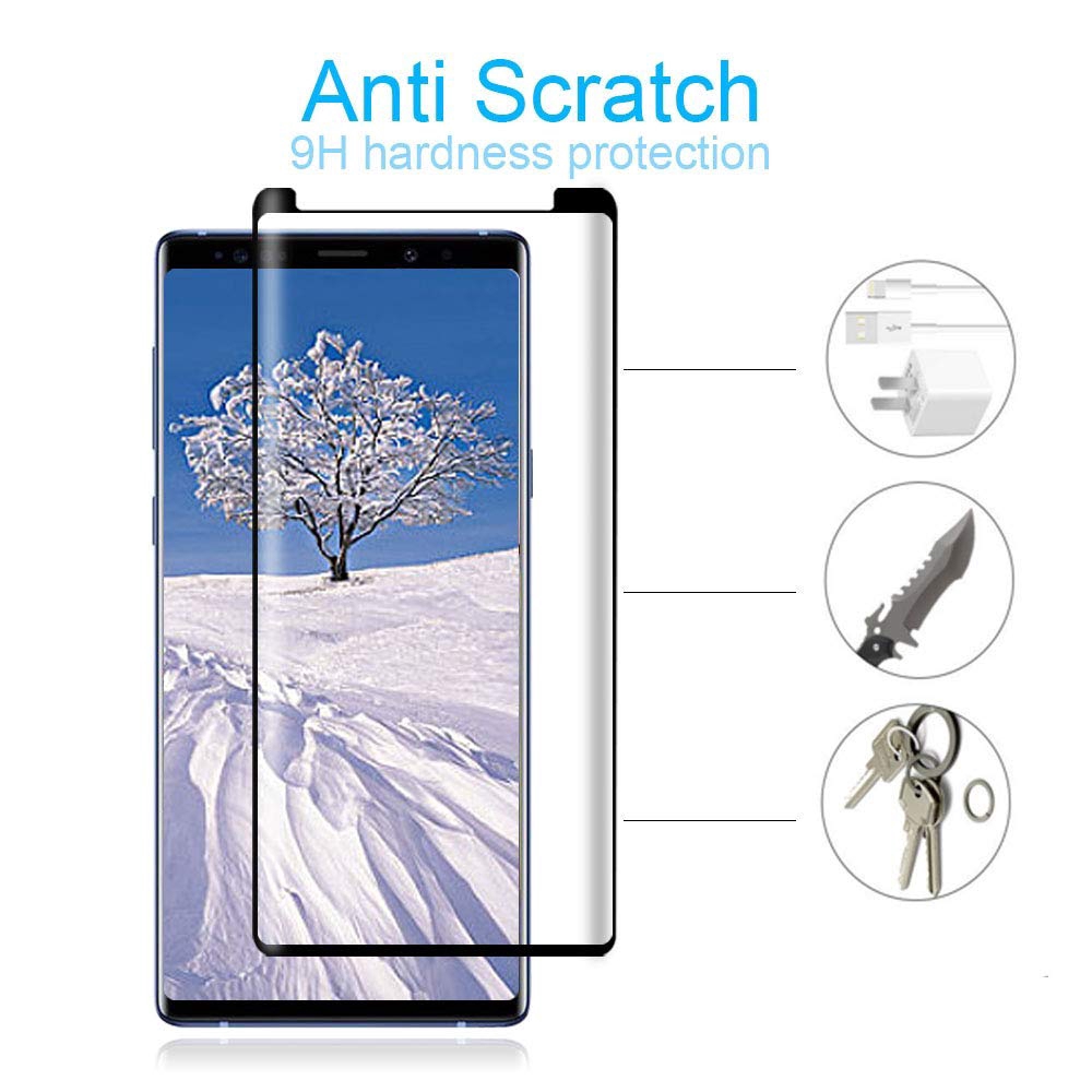 Set 2 Kính Cường Lực Toàn Màn Hình Cong 3D Dùng Cho Samsung Note 9