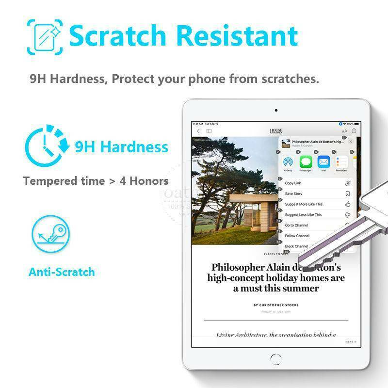 Kính Cường Lực Bảo Vệ Màn Hình Cho iPad Mini 1 2 3 4 5 Air Pro 9.7 5th/6th 9th 8th 7th Gen 10.2 inch 2021 10.5 11.0