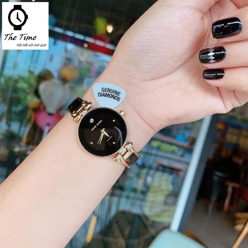 ( Sẵn 5 màu ) Đồng hồ kiềng đá ceramic dành cho nữ ANNE KLEIN #AK1980 .case 34mm. 3atm | BigBuy360 - bigbuy360.vn