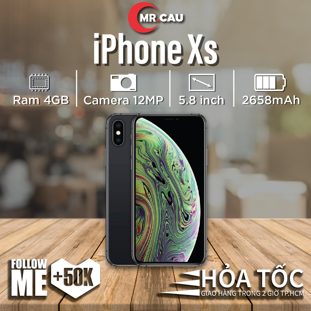 Điện Thoại iPhone XS – Quốc Tế Chính Hãng Apple 64GB Đẹp Keng 99% FREESHIP - MRCAU