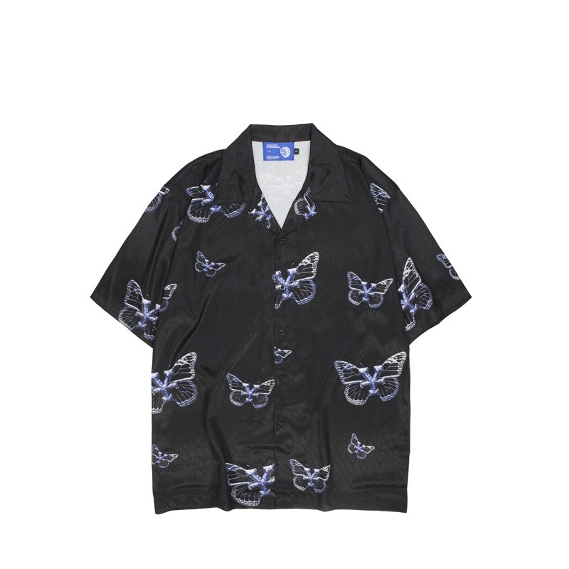 /dirtycoins/ Monarch Print Shirt - Black