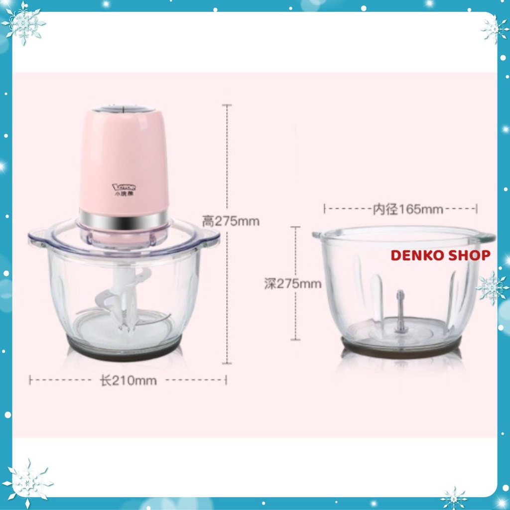 Máy xay thịt, rau, củ, quả, cháo, Lotor QSJ-2L, độ bền cao