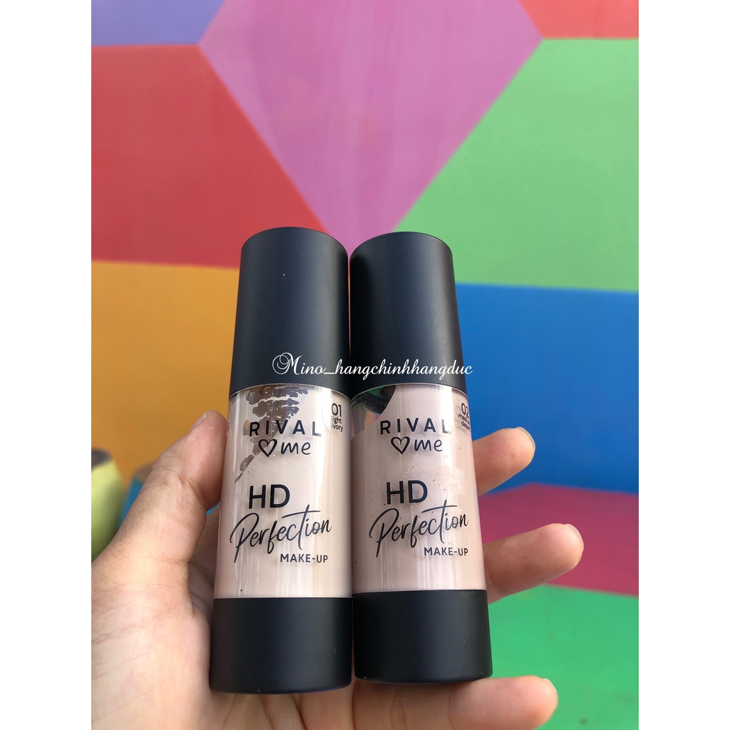 Kem Nền / RIVAL LOVE ME HD PERFECTION / Trang điểm siêu tự nhiên / Che phủ khuyết điểm khéo léo/ 30m